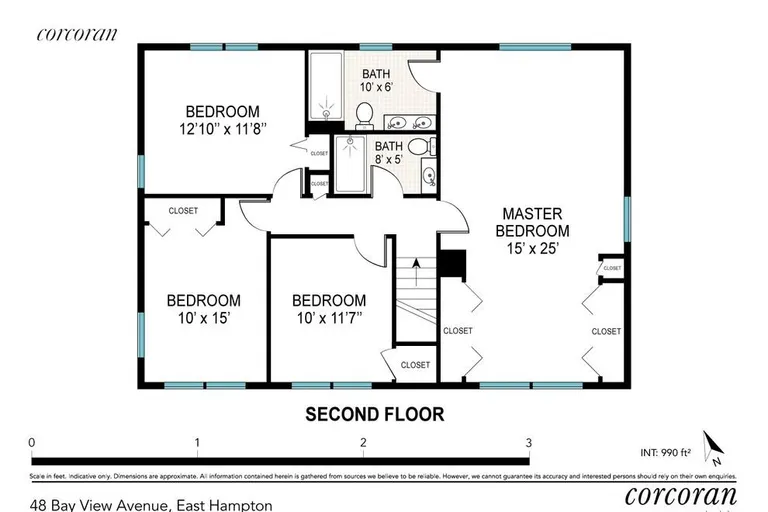 New York City Real Estate | View 48 Bay View Avenue | Floor Plan - Second Floor | View 15
