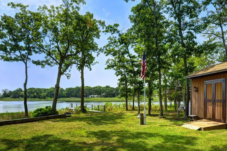 New York City Real Estate | View  | Private back yard with dock and storage shed | View 7