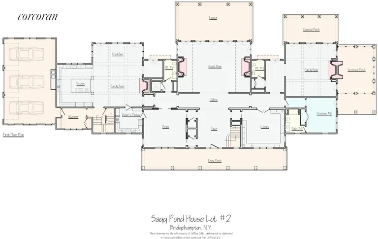 New York City Real Estate | View 191 Highland Terrace | PROPOSED FIRST FLOOR PLAN | View 3