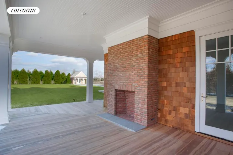 New York City Real Estate | View  | covered porch with fireplace | View 20