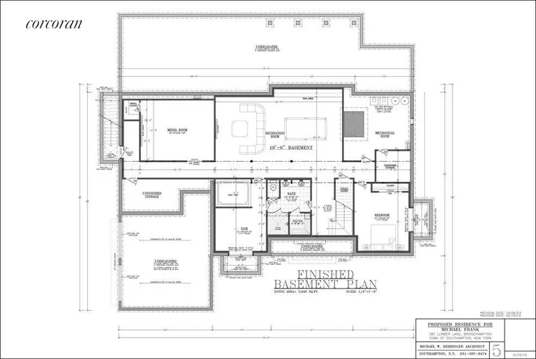 New York City Real Estate | View  | Finished Basement Plan | View 8