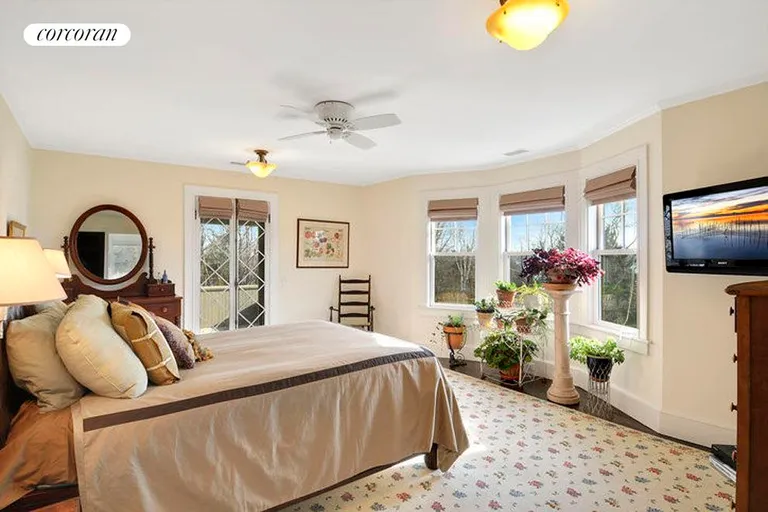New York City Real Estate | View  | Master suite with water views of Sag Harbor Bay | View 11