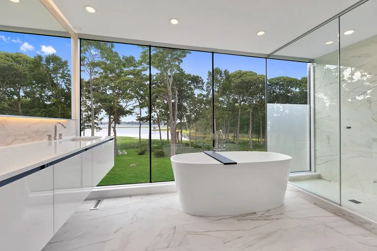 New York City Real Estate | View  | Master Bathroom with Waterviews | View 15