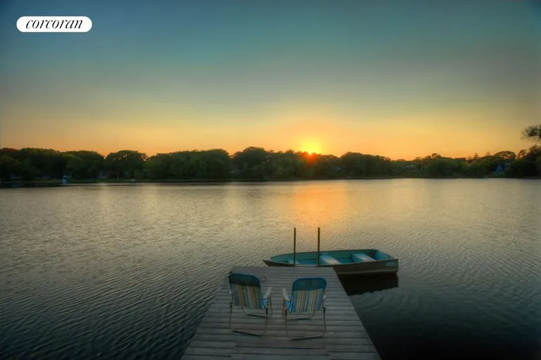 New York City Real Estate | View  | sunset over the pond | View 2