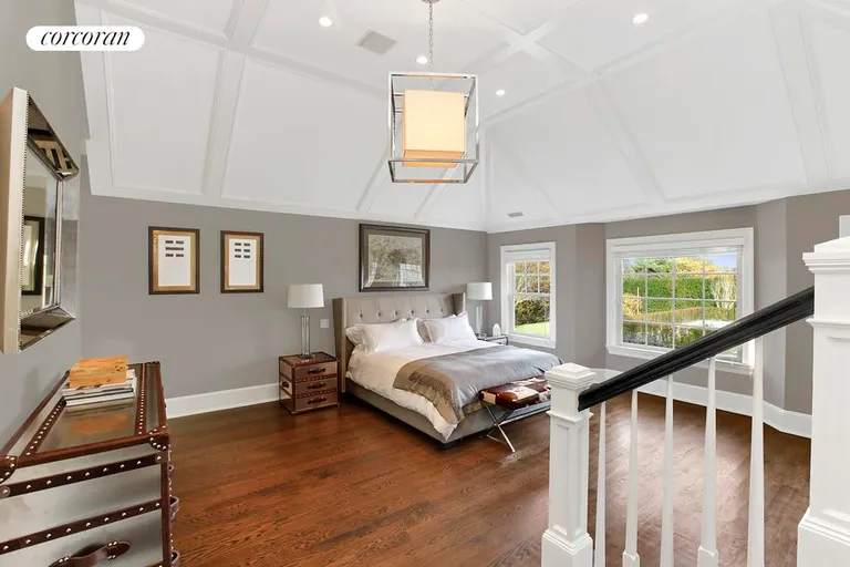 New York City Real Estate | View  | Dramatic Drop Down Master Bedroom with Vaulted Ceiling and Extensive Millwork | View 15