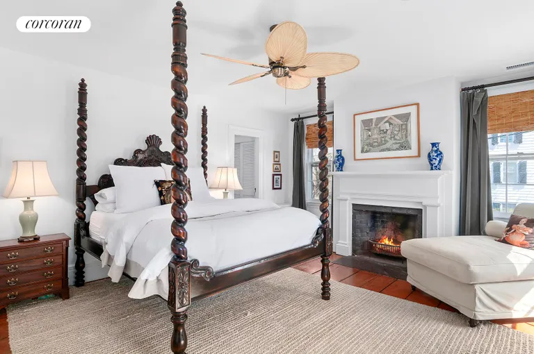 New York City Real Estate | View 286 Main Street | Master bedroom with fireplace | View 7