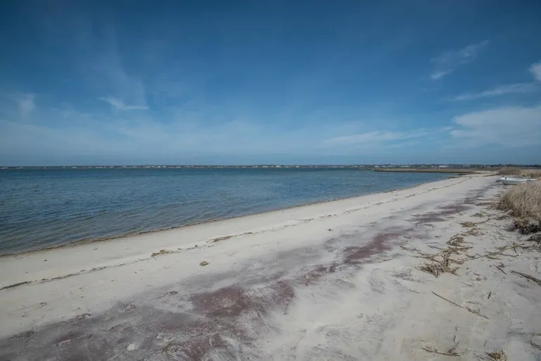New York City Real Estate | View 392 Dune Road | private bay beach with buoy mooring | View 20