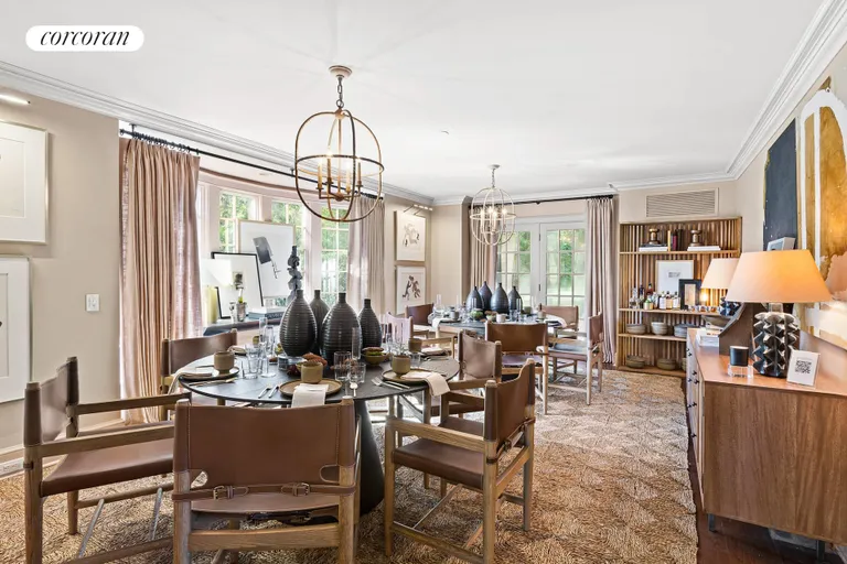 New York City Real Estate | View 120 Edge of Woods Road | Formal Dining Room | View 12