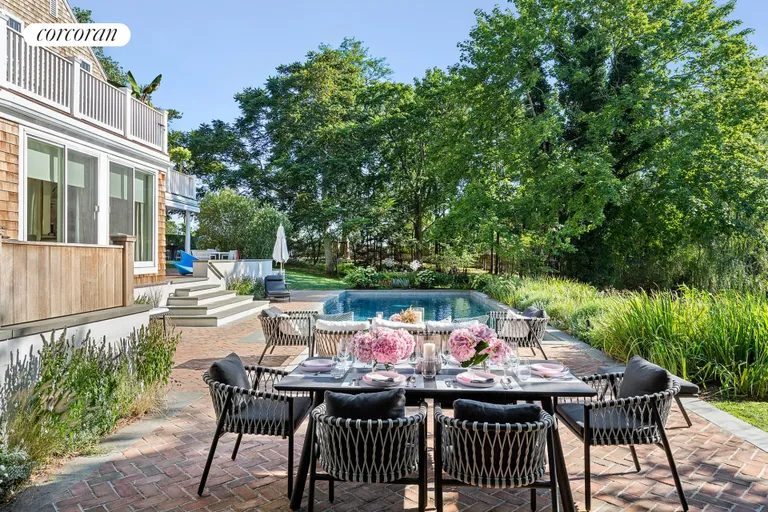 New York City Real Estate | View 120 Edge of Woods Road | Outdoor Dining | View 33