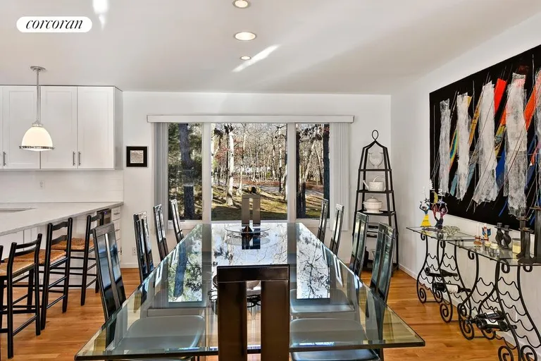 New York City Real Estate | View  | Dining view toward 1.4 acre lawn and land | View 13