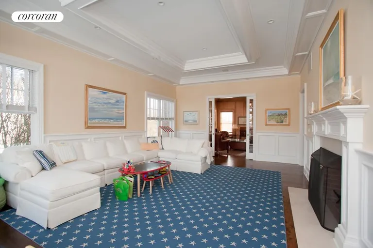 New York City Real Estate | View  | Family room with fireplace | View 9