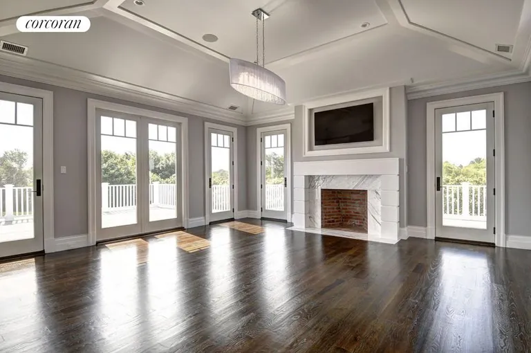 New York City Real Estate | View  | Master suite with fireplace and private decks | View 9