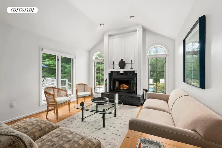 New York City Real Estate | View  | Living Room with Wood Burning Fireplace | View 7