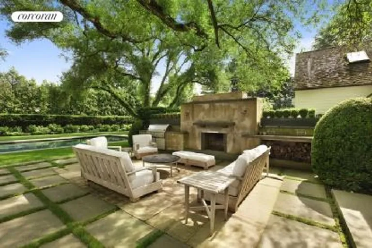 New York City Real Estate | View  | Outdoor fireplace and barbeque | View 3