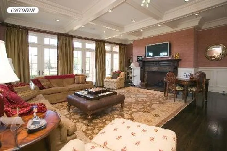 New York City Real Estate | View  | Coffered Ceiling and Fireplace | View 5