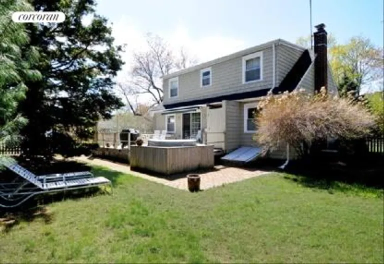 New York City Real Estate | View  | Rear of house, deck, hot tub and outdoor shower | View 12