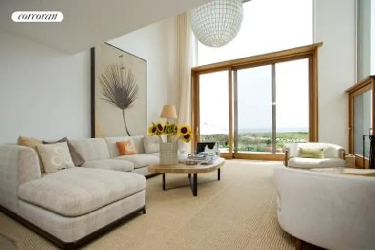 New York City Real Estate | View  | Modern living room with ocean views | View 8