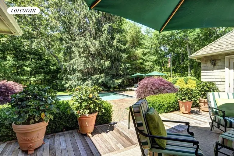 New York City Real Estate | View  | Patio overlooking pool | View 15