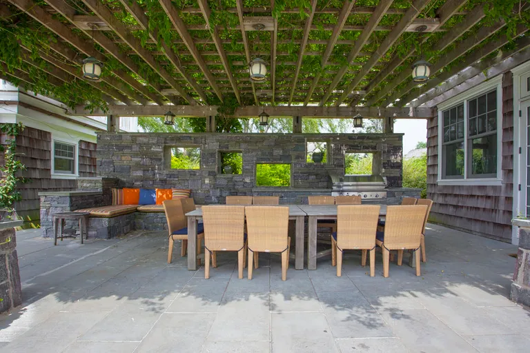 New York City Real Estate | View  | pergola covered outdoor kitchen | View 19