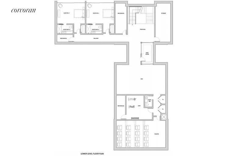 New York City Real Estate | View 102 Highland Terrace | Lower Level Plan | View 7