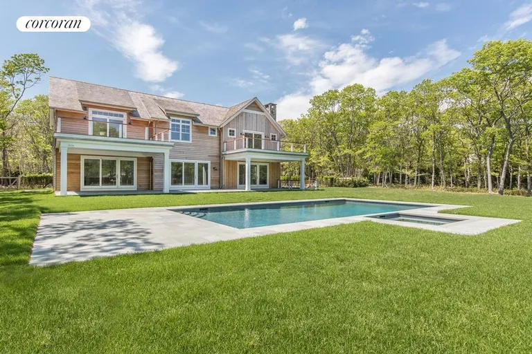 New York City Real Estate | View  | rear exterior and heated guntie pool with spa | View 2