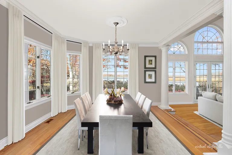 New York City Real Estate | View  | Dining Room With Waterfront Views | View 9