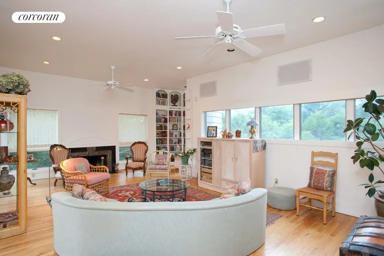 New York City Real Estate | View  | Bright open Livingroom with Fireplace | View 3