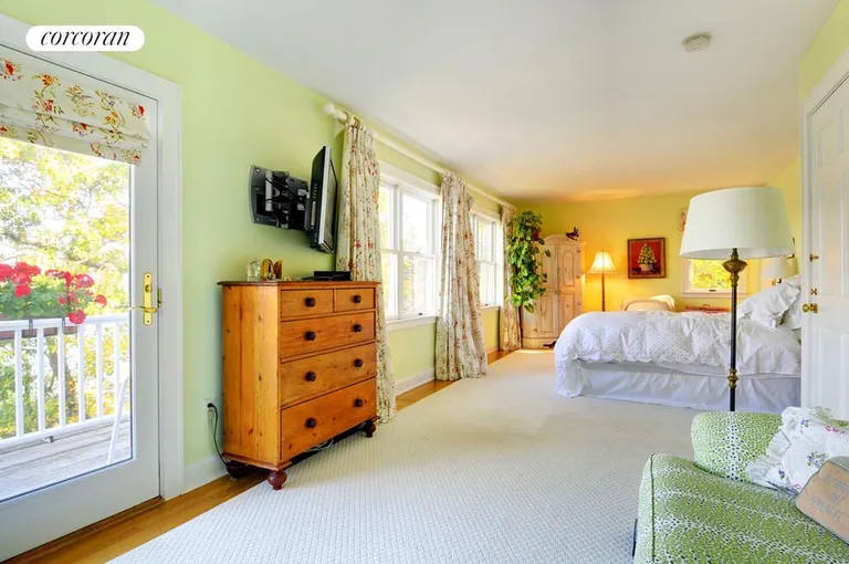 New York City Real Estate | View  | Upstairs Master Bedroom with Deck | View 14