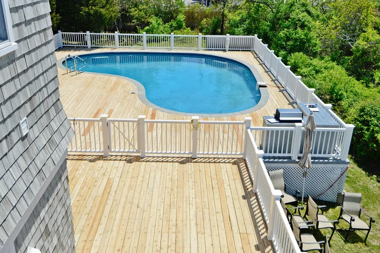 New York City Real Estate | View  | wraparound decking and pool | View 10