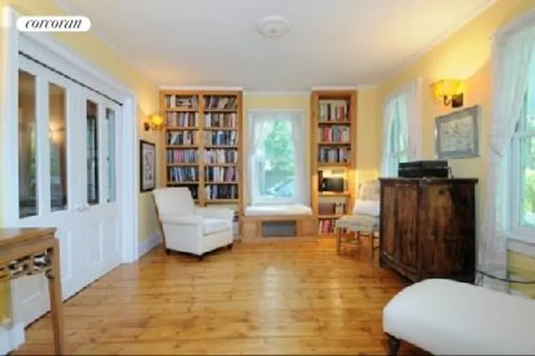 New York City Real Estate | View  | Den / Library with pocket doors that open to living room | View 6