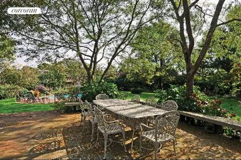 New York City Real Estate | View  | Lovely quiet patio overlooking grounds | View 3