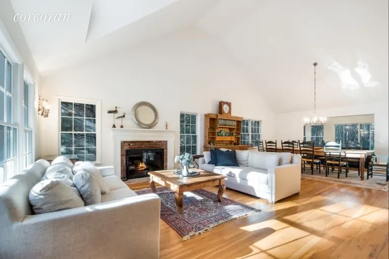 New York City Real Estate | View 57 Bull Path | Great room with vaulted ceilings | View 2