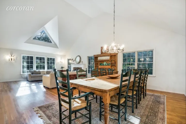 New York City Real Estate | View 57 Bull Path | Dining Area with vaulted ceilings | View 3