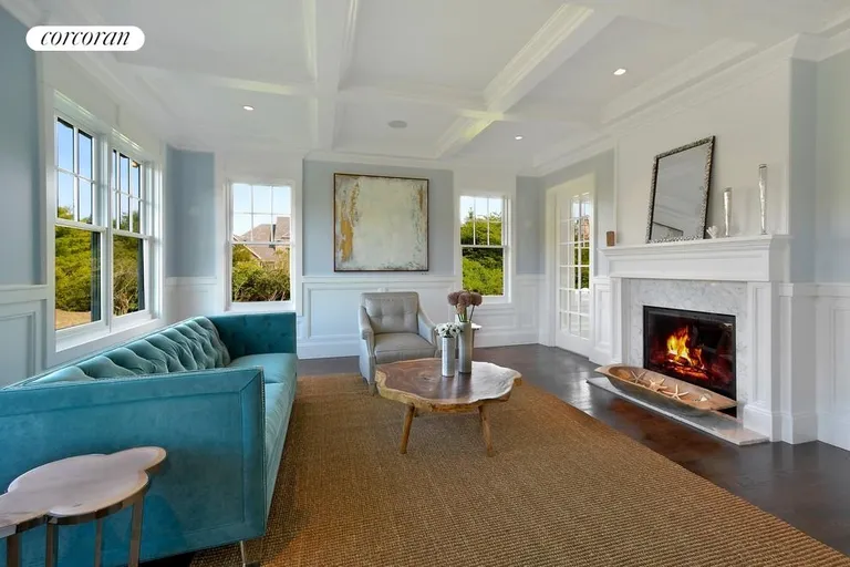 New York City Real Estate | View  | Living room features double sided fireplace | View 3