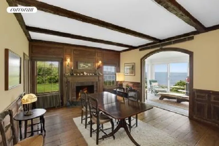 New York City Real Estate | View  | Dining Room with 18th Century Hand Hewn Beams | View 5