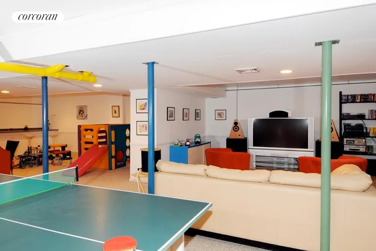 New York City Real Estate | View  | Finished Basement Media/Playroom | View 9