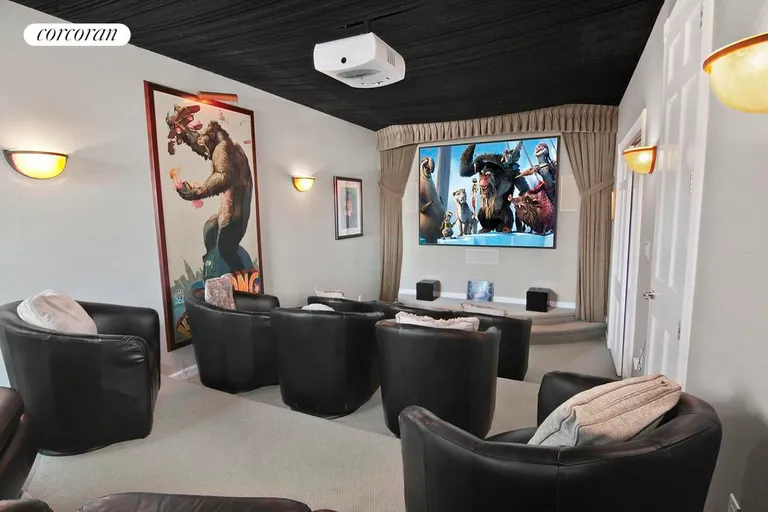 The Hamptons Real Estate | View 390 Old Montauk Highway | media room | View 12