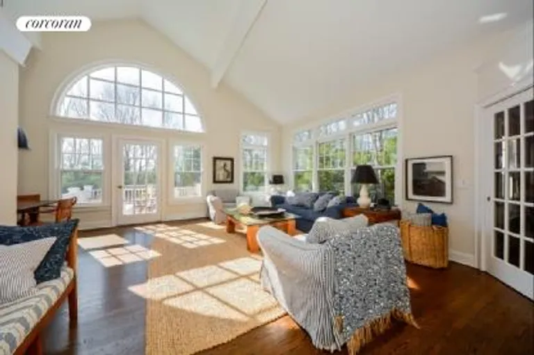 New York City Real Estate | View  | Living Room with vaulted window | View 2