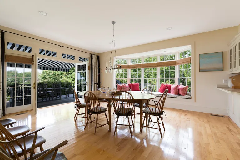 New York City Real Estate | View  | Dining room with picture window opens on to dining deck | View 8