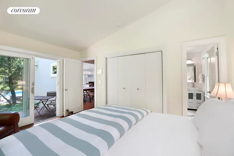 New York City Real Estate | View  | Master bedroom with Access to Pool | View 8