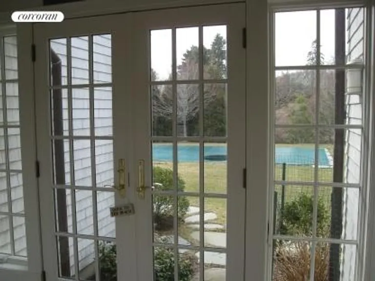 New York City Real Estate | View  | french doors leading to pool | View 14