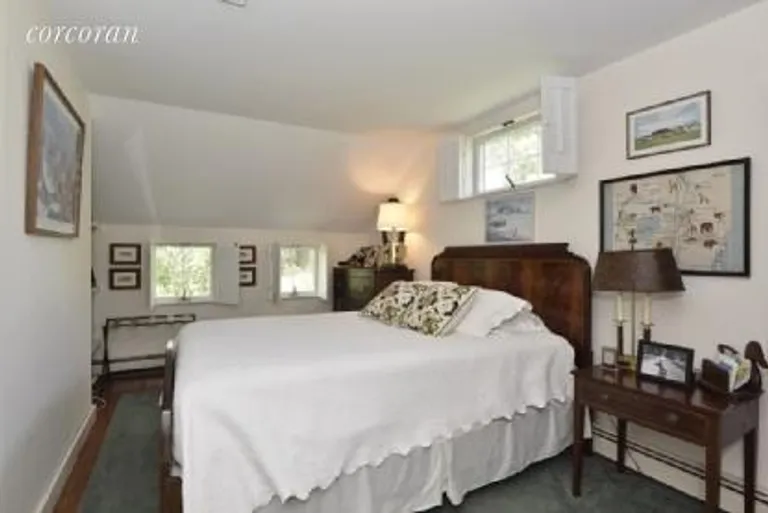 New York City Real Estate | View 16 Stevens Lane | Downstairs wing bedroom #2 | View 16