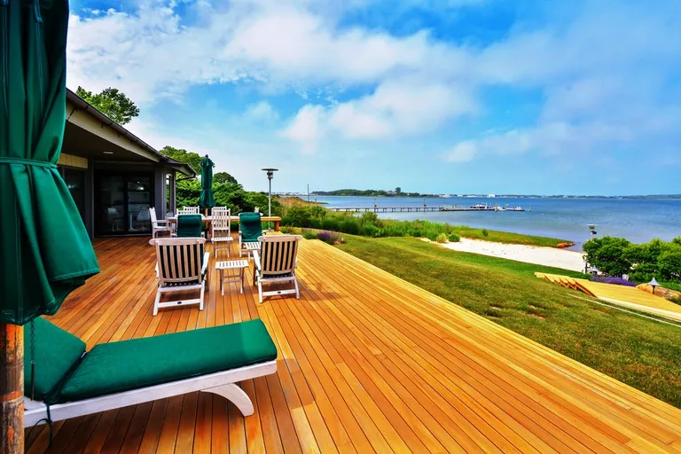 New York City Real Estate | View  | full wide decking off entire home | View 4