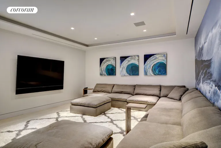 New York City Real Estate | View 277 Surfside Drive | 1st floor media room | View 10