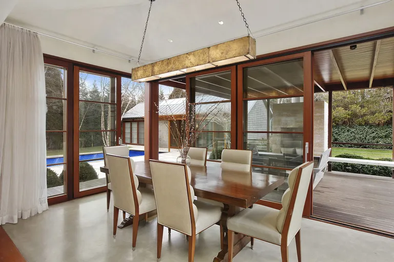 New York City Real Estate | View  | Dining Area With Access To Outdoor Fireplace | View 9