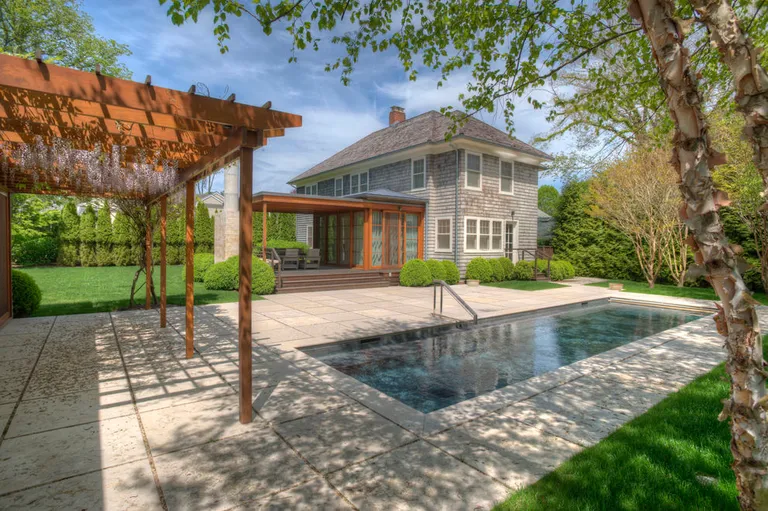 New York City Real Estate | View  | Pool With Outdoor Entertaining Area With Fireplace | View 21