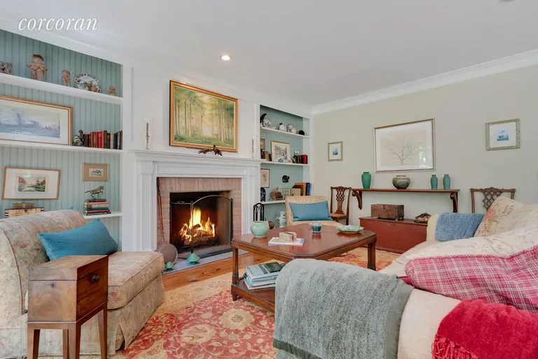 New York City Real Estate | View 160 West Neck Road | Fireplace in the LIving Room | View 5