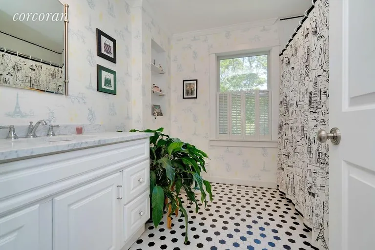New York City Real Estate | View 160 West Neck Road | Guest Bath with Tub-shower | View 11