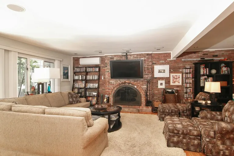 New York City Real Estate | View  | grand brick fireplace | View 2
