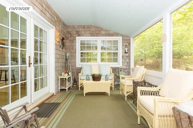 New York City Real Estate | View  | Screened Porch Overlooking Garden | View 11